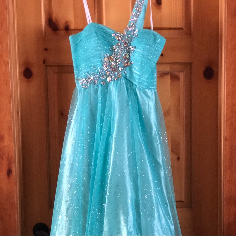 Masquerade prom dress.